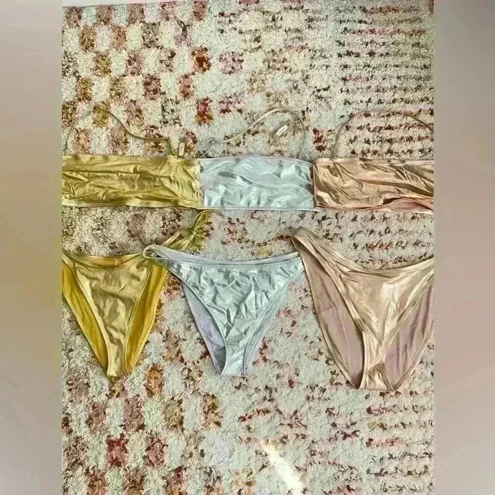 SKIMS METALLIC SWIM - Picture 2 of 9